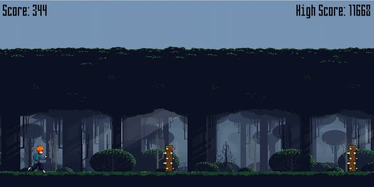 Pixel Run, videojuego endless runner